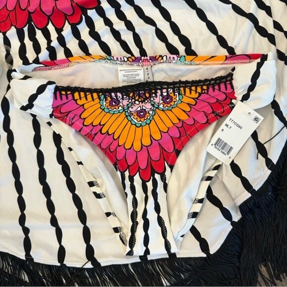 Trina Turk Ibiza Halter Bikini Set with Poncho Coverup 3-Piece Size Medium NWT - Picture 7 of 16